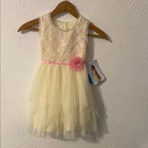Jona Michelle Pastel Sequin and Tulle Dress
